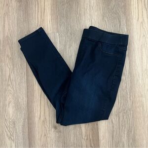 Gloria Vanderbilt Dark Wash Slimming Pull On Skinny Jeans Womens 14